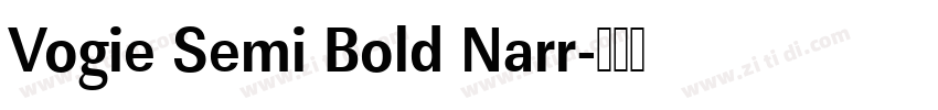 Vogie Semi Bold Narr字体转换